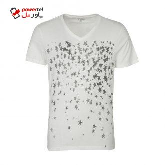 تیشرت آستین کوتاه مردانه کالینز مدل CL1032603-OFFWHITE