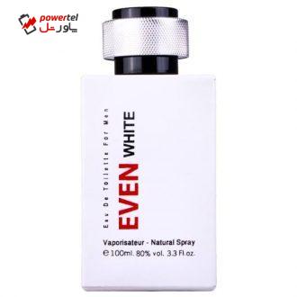 ادوتویلت مردانه فراگرنس ورد مدل Even White حجم 100 میلی لیتر