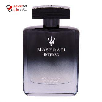 ادوتویلت مردانه مازراتی مدل Intense حجم 100 میلی لیتر ادوتویلت مردانه مازراتی مدل Intense حجم 100 میلی لیتر