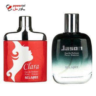 ادوپرفیوم زنانه اسکلاره مدل Clara به همراه ادوپرفیوم مردانه اسکلاره مدل Jason