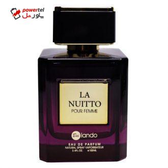 ادوپرفیوم زنانه بایلندو مدل La Nuito حجم 100 میلی لیتر ادوپرفیوم زنانه بایلندو مدل La Nuito حجم 100 میلی لیتر