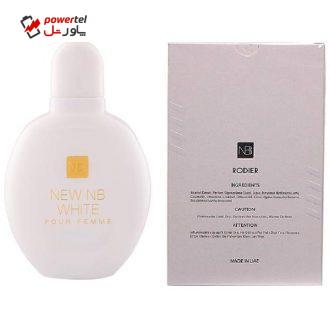 ادو تویلت زنانه رودیر مدل New NB white حجم 100 میلی‌لیتر