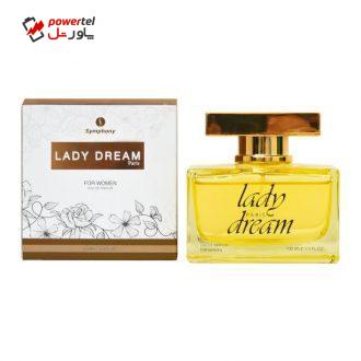 ادو تویلت زنانه سیمفونی مدل Lady Dream حجم 100 میلی لیتر ادو تویلت زنانه سیمفونی مدل Lady Dream حجم 100 میلی لیتر