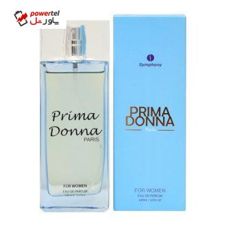 ادو تویلت زنانه سیمفونی مدل Prima Donna حجم 100 میلی لیتر