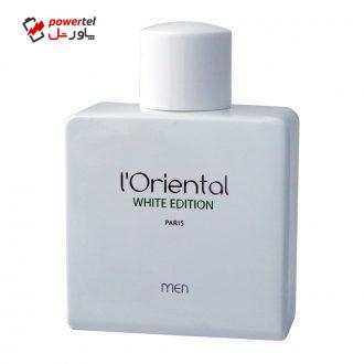 ادو تویلت مردانه استله ایون مدل l'Oriental White Edition حجم 100 میلی لیتر ادو تویلت مردانه استله ایون مدل l'Oriental White Edition حجم 100 میلی لیتر