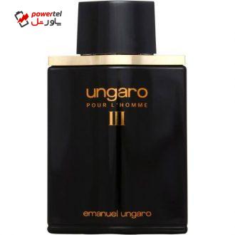 ادو تویلت مردانه امانویل اونگارو مدل Ungaro pour L’Homme III حجم 100 میلی لیتر ادو تویلت مردانه امانویل اونگارو مدل Ungaro pour L’Homme III حجم 100 میلی لیتر