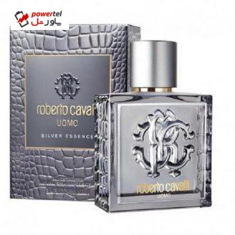 ادو تویلت مردانه روبرتو کاوالی مدل Uomo Silver Essence حجم 100 میلی لیتر