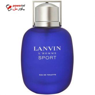 ادو تویلت مردانه لنوین مدل L`Homme Sport حجم 100 میلی لیتر