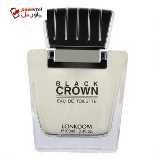 ادو تویلت مردانه لنکوم مدل Black Crown حجم 100 میلی لیتر