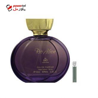ادو پرفیوم زنانه ریو کالکشن مدل Rio Alien حجم 100 میلی لیتر به همراه عطر جیبی