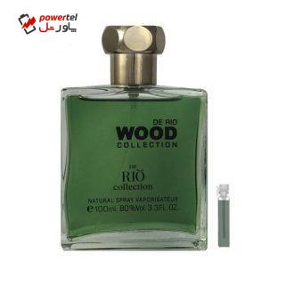 ادو پرفیوم مردانه ریو کالکشن مدل Rio Wood Brown حجم 100 میلی لیتر به همراه عطر جیبی