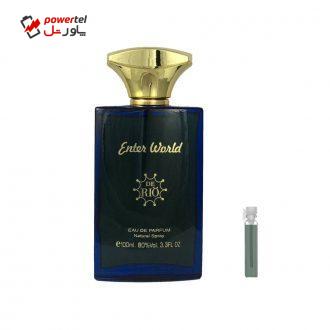 ادو پرفیوم مردانه ریو کالکشن مدلRio Enter World حجم 100ml به همراه عطر جیبی ادو پرفیوم مردانه ریو کالکشن مدلRio Enter World حجم 100ml به همراه عطر جیبی