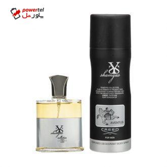 ادو پرفیوم مردانه شمیاس مدل Aventus حجم 30 میلی لیتر به همراه اسپری خوشبو کننده بدن حجم 200 میلی لیتر ادو پرفیوم مردانه شمیاس مدل Aventus حجم 30 میلی لیتر به همراه اسپری خوشبو کننده بدن حجم 200 میلی لیتر