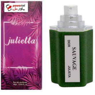 ادو پرفیوم مردانه ژولییتا مدل Sauvage حجم 30 میلی لیتر ادو پرفیوم مردانه ژولییتا مدل Sauvage حجم 30 میلی لیتر