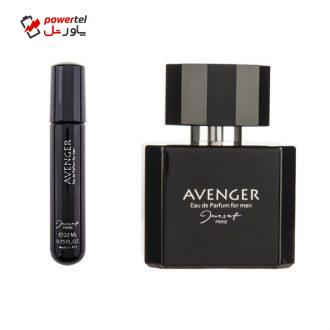 ادو پرفیوم مردانه ژک ساف مدل Avenger حجم 100 میلی لیتر به همراه عطر جیبی حجم 22 میلی لیتر ادو پرفیوم مردانه ژک ساف مدل Avenger حجم 100 میلی لیتر به همراه عطر جیبی حجم 22 میلی لیتر