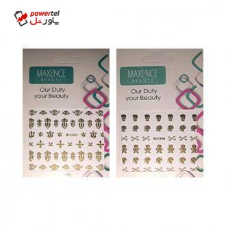 استیکر طراحی ناخن مکسنس مدل F235 مجموعه 2 عددی