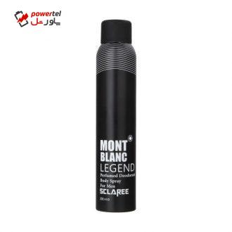 اسپری بدن مردانه اسکلاره مدل Mont Black حجم 200 میلی لیتر