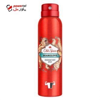 اسپری بدن مردانه الد اسپایس مدل Bearglove  حجم 150 میلی لیتر
