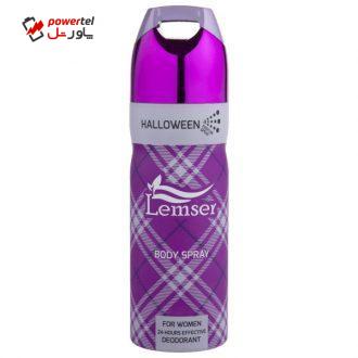 اسپری خوشبو کننده بدن زنانه لمسر مدل Halloween حجم 200 میلی لیتر اسپری خوشبو کننده بدن زنانه لمسر مدل Halloween حجم 200 میلی لیتر