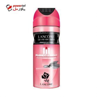 اسپری خوشبو کننده بدن زنانه پلی هات مومنت مدل LANCOME LA VIE EST BELLE حجم 200 میلی لیتر اسپری خوشبو کننده بدن زنانه پلی هات مومنت مدل LANCOME LA VIE EST BELLE حجم 200 میلی لیتر