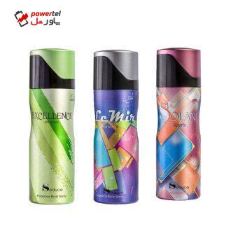 اسپری خوشبو کننده بدن سدیوس مدل Sport-1 حجم 200 میلی لیتر مجموعه 3 عددی اسپری خوشبو کننده بدن سدیوس مدل Sport-1 حجم 200 میلی لیتر مجموعه 3 عددی