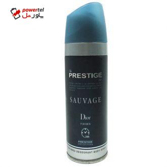 اسپری خوشبو کننده بدن مردانه پرستیژ مدل Sauvage حجم 150 میلی لیتر