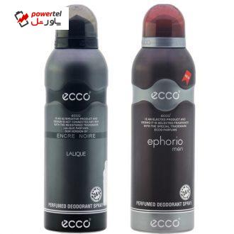 اسپری خوشبو کننده مردانه اکو مدل LALIQUE ENCRE NOIRE and EUPHORIA حجم 200 میلی لیتر