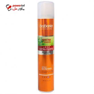 اسپری مو باباریا مدل کراتین و جینسینگ حجم 300 میلی لیتر