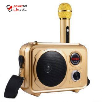 اسپیکر بلوتوثی قابل حمل اس دی ار دی مدل SD-501 به همراه میکروفن