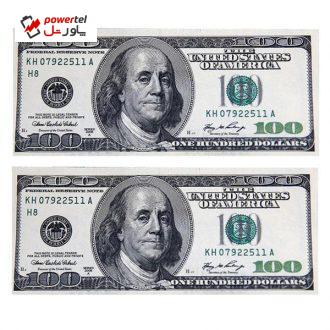 اسکناس تزیینی طرح دلار مدل AB04 بسته 200 عددی اسکناس تزیینی طرح دلار مدل AB04 بسته 200 عددی