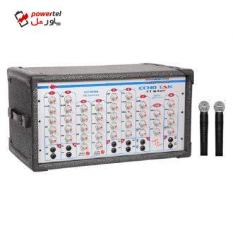اکو آمپلی فایر اکو تک مدل 6420 به همراه دو عدد میکروفن بی سیم اکو آمپلی فایر اکو تک مدل 6420 به همراه دو عدد میکروفن بی سیم
