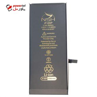 باتری موبایل ان اس اچ مدل 00357-616 ظرفیت 3580 میلی آمپر ساعت مناسب برای گوشی موبایل اپل Iphone 6s plus باتری موبایل ان اس اچ مدل 00357-616 ظرفیت 3580 میلی آمپر ساعت مناسب برای گوشی موبایل اپل Iphone 6s plus