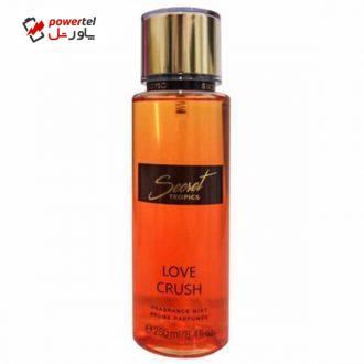 بادی اسپلش زنانه سکرت تراپیکس مدل LOVE CRUSH حجم 250 میلی لیتر بادی اسپلش زنانه سکرت تراپیکس مدل LOVE CRUSH حجم 250 میلی لیتر