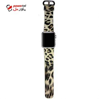 بندچرمی  مدل Leopard مناسب برای اپل واچ 38 میلی متری