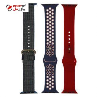 بند سومگ مدل سیلیکون  F 125مناسب برای اپل واچ 38  میلی متری بسته 3  عددی