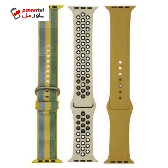 بند سومگ مدل سیلیکون N 121 مناسب برای اپل واچ 42 میلی متری بسته 3  عددی