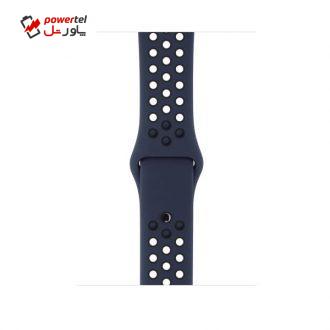 بند سیلیکونی طرح دار مناسب برای اپل واچ 38 میلی متری مدل CBBLNB