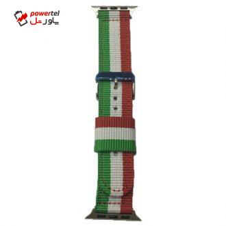 بند مدل پرچم کد i4 مناسب برای اپل واچ 42/44 میلیمتری بند مدل پرچم کد i4 مناسب برای اپل واچ 42/44 میلیمتری