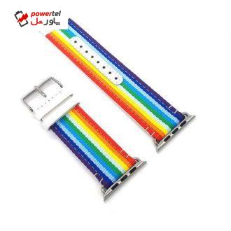 بند مدل Rainbow مناسب برای اپل واچ 42/44 میلی متری