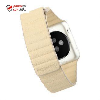 بند چرمی باسئوس مدل Leather Loop مناسب برای اپل واچ 42 میلیمتری