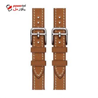 بند چرمی هرمس مدل cuff مناسب برای اپل واچ 42 میلی متری