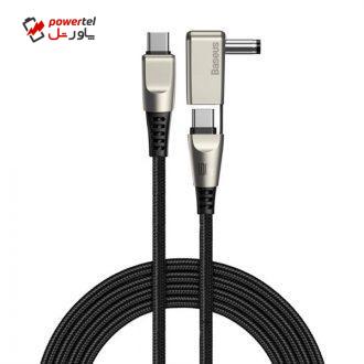 کابل تبدیل USB-C به USB-C و DC باسئوس مدل CA1T2-A طول ۲ متر