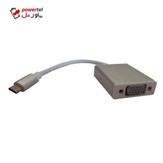 تبدیل USB Type C به VGA پی نت مدل Multiport تبدیل USB Type C به VGA پی نت مدل Multiport