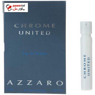 تستر ادو تویلت مردانه آزارو مدل Chrome United حجم 1.2 میلی لیتر تستر ادو تویلت مردانه آزارو مدل Chrome United حجم 1.2 میلی لیتر