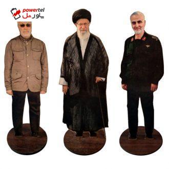 تندیس طرح مقام معظم رهبری و سردار سلیمانی و ابومهدی مهندس مدل EM8 مجموعه3عددی تندیس طرح مقام معظم رهبری و سردار سلیمانی و ابومهدی مهندس مدل EM8 مجموعه3عددی