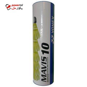 توپ بدمینتون یونکس مدل زرد فسفری Mavis 10 بسته 6 عددی توپ بدمینتون یونکس مدل زرد فسفری Mavis 10 بسته 6 عددی