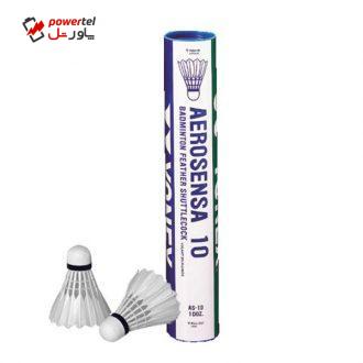 توپ بدمینتون یونکس مدل Aerosensa بسته 12 عددی سایز 3
