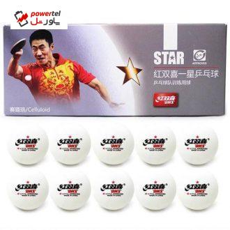 توپ پینگ پنگ دی اچ اس مدل 1 Star بسته 10 عددی توپ پینگ پنگ دی اچ اس مدل 1 Star بسته 10 عددی