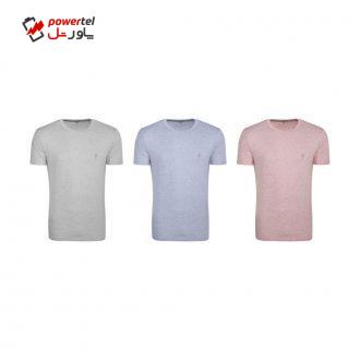 تیشرت آستین کوتاه مردانه زی مدل 1531397MC مجموعه 3 عددی