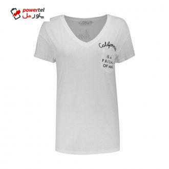 تی شرت زنانه کالینز مدل CL1032654-WHITE تی شرت زنانه کالینز مدل CL1032654-WHITE